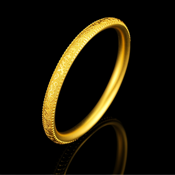 仿古金手镯图片