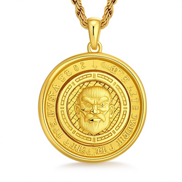 男士黄金吊坠图