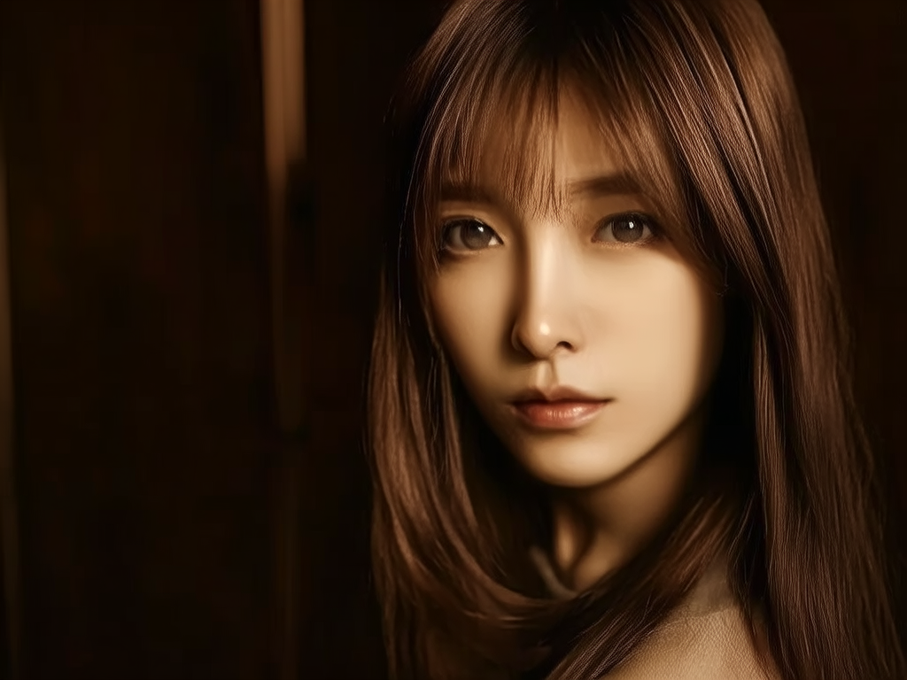 深金铜色头发图片