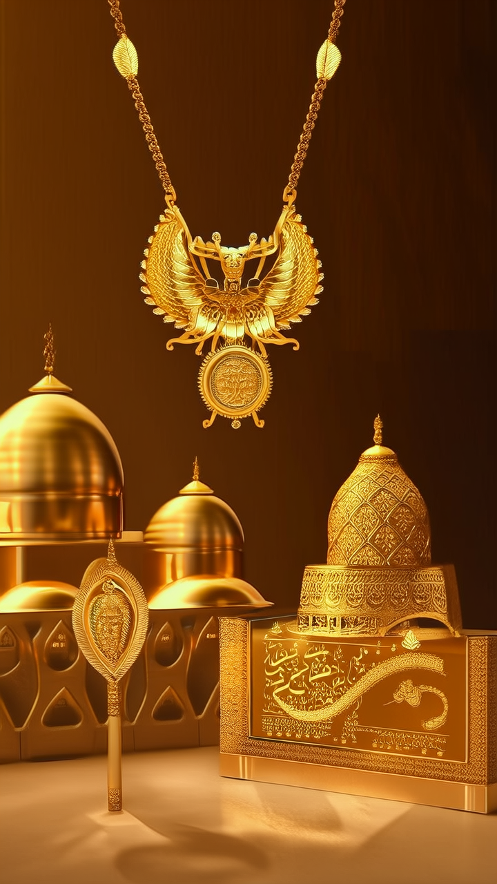 迪拜黄金首饰图片