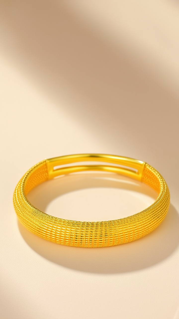 半圈黄金手镯图片