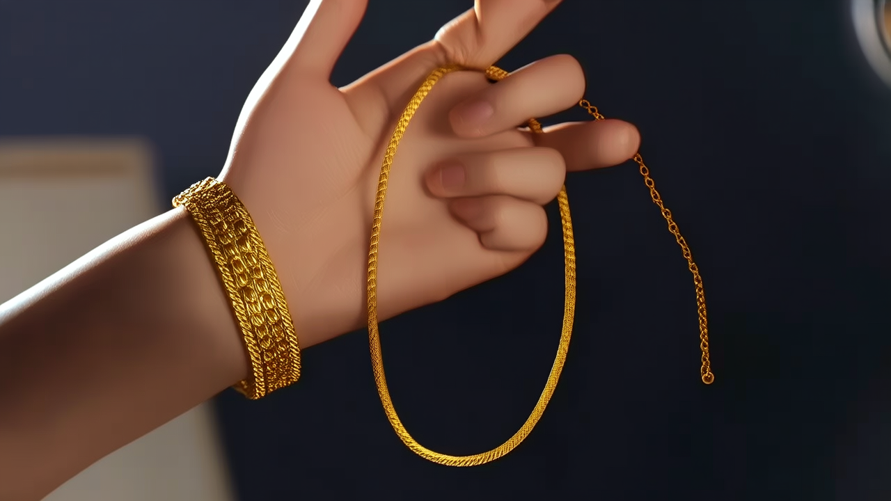 好看黄金手链图片 好看黄金手链图片