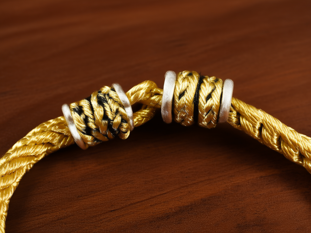 金坠子配绳子图解