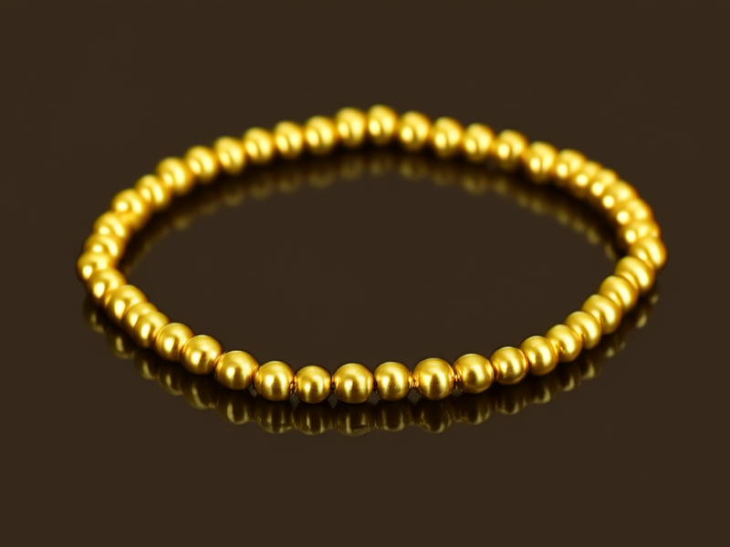 黄金手链珠珠图片