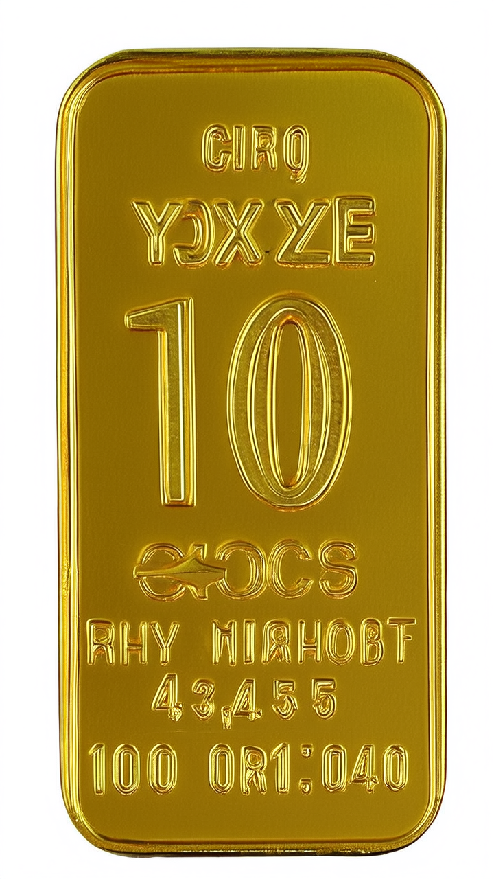 10克金条尺寸图片 10克金条尺寸图片