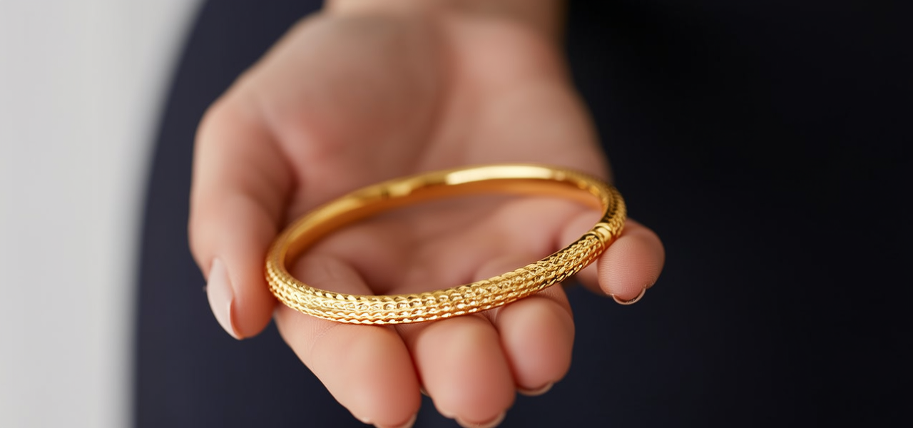 好看的黄金手镯图片