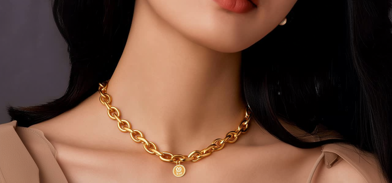 200克金项链图片