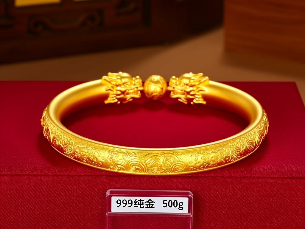 金手镯500克图片