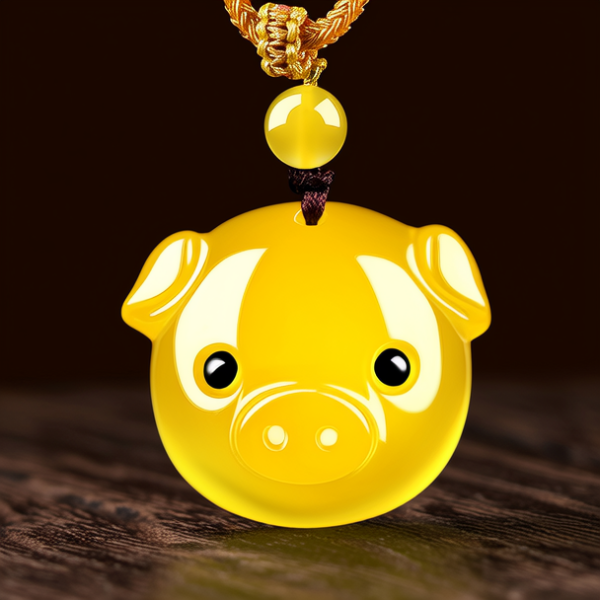 黄金猪吊坠的图片大全