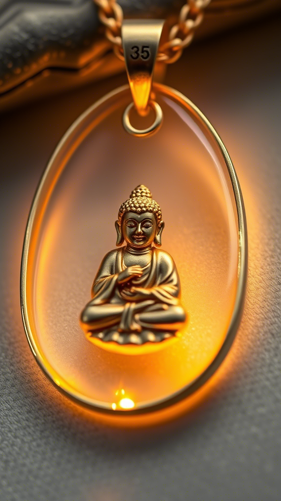 黄金吊坠佛像全部图片
