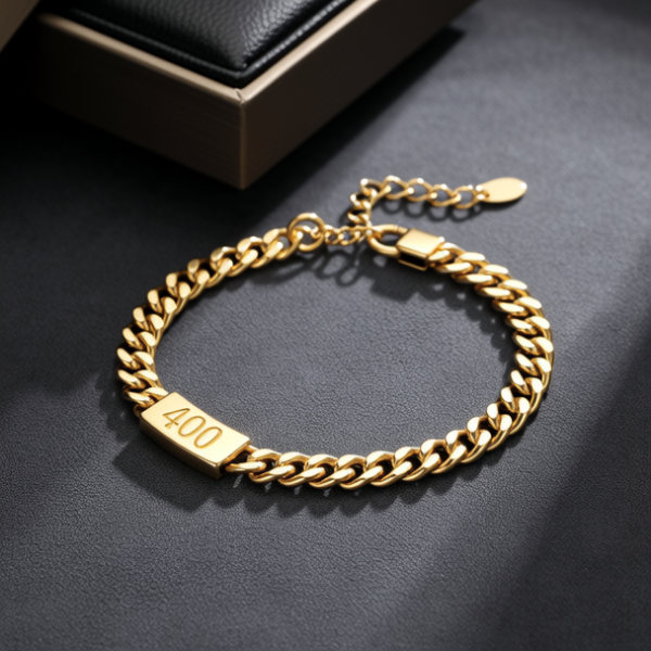 40克男士黄金手链图片